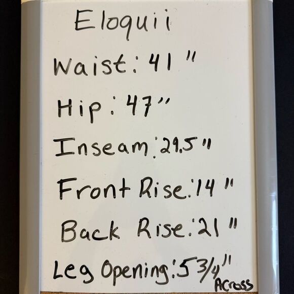 ELOQUII Gena Fit Peach Lift Button Fly Jeans, Size 22 Dark Wash - Picture 15 of 15